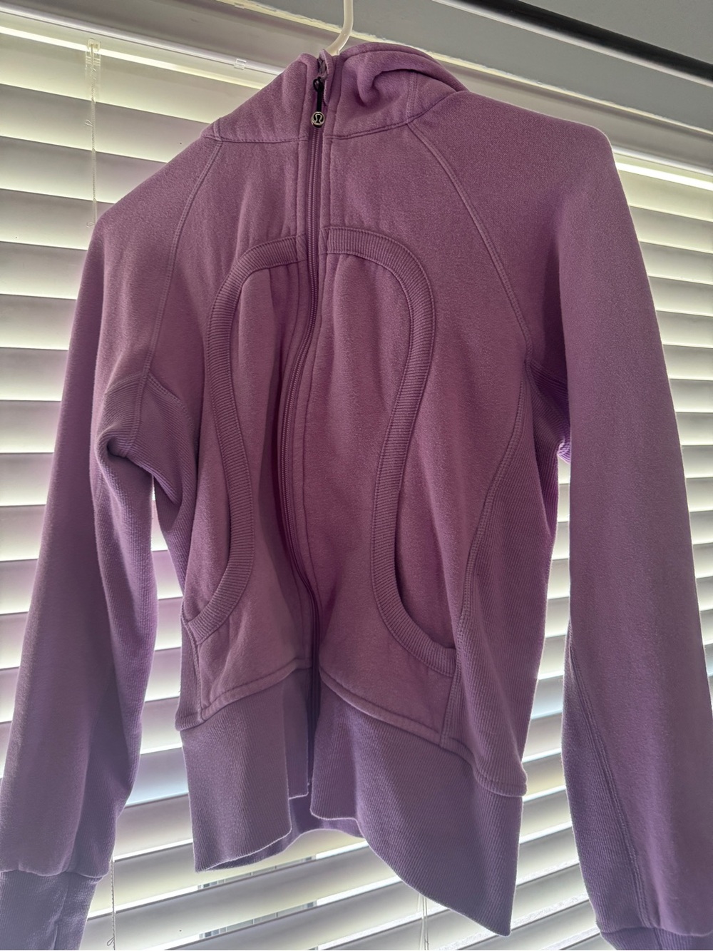 lululemon athletica Lavender full Zip-Up Hooded Scuba